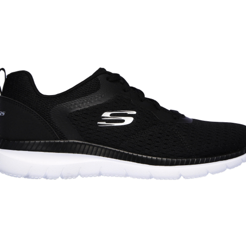 SKECHERS BOUNTIFUL BLACK/WHITE