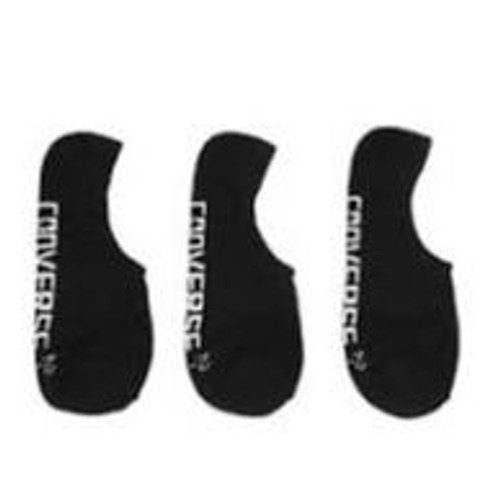 CONVERSE INVISIBLE SOCK 3 PACK BLACK 6-10