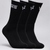 VANS CLASSIC CREW SOCK 3PK 9.5/13 BLACK