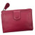 COBB & CO 63505 COLLINS LEATHER CARD WALLET CORAL