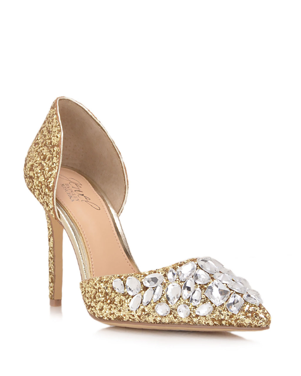 badgley mischka glitter shoes