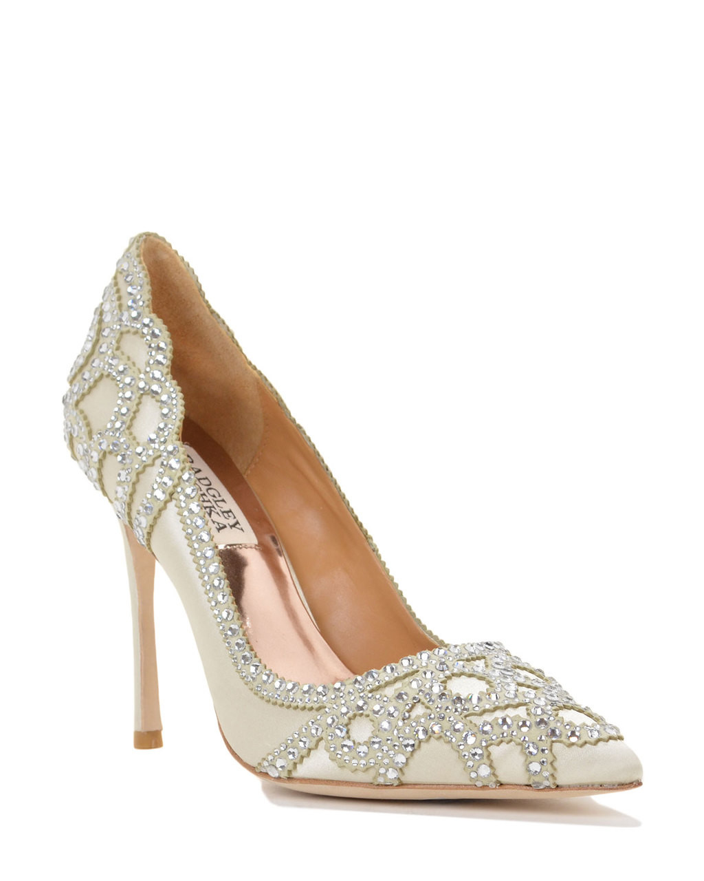 badgley mischka rouge embellished pumps