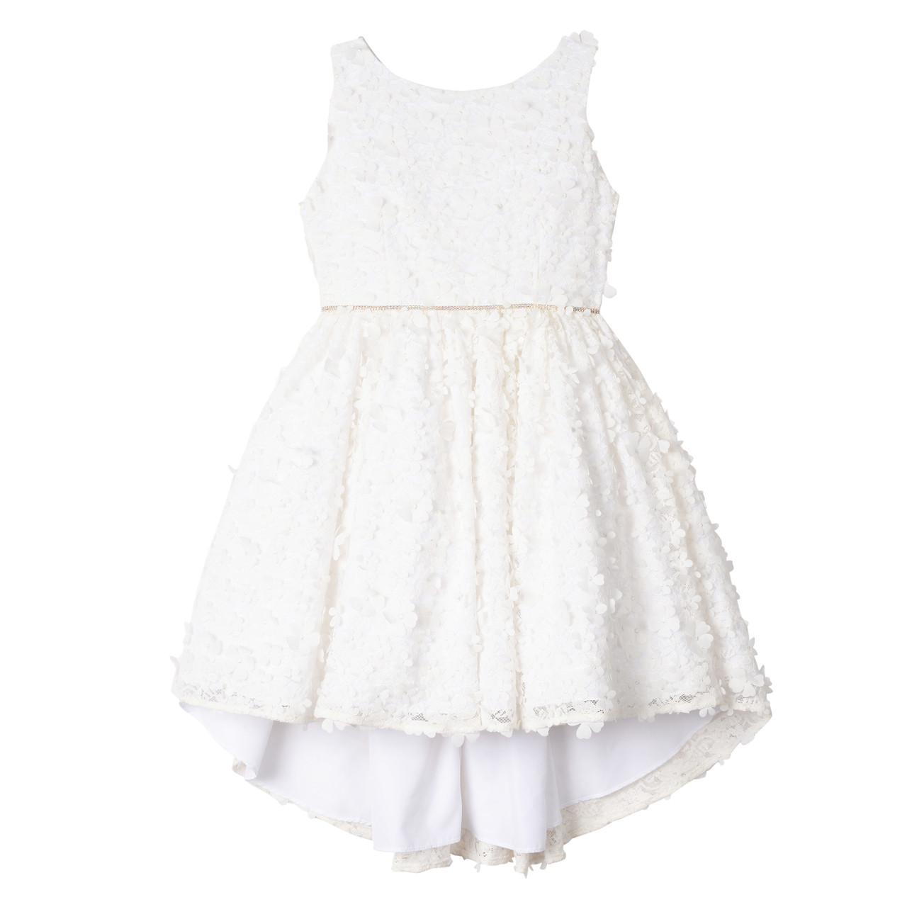 flower high low dress