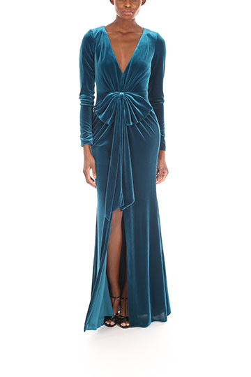 velvet one piece gown