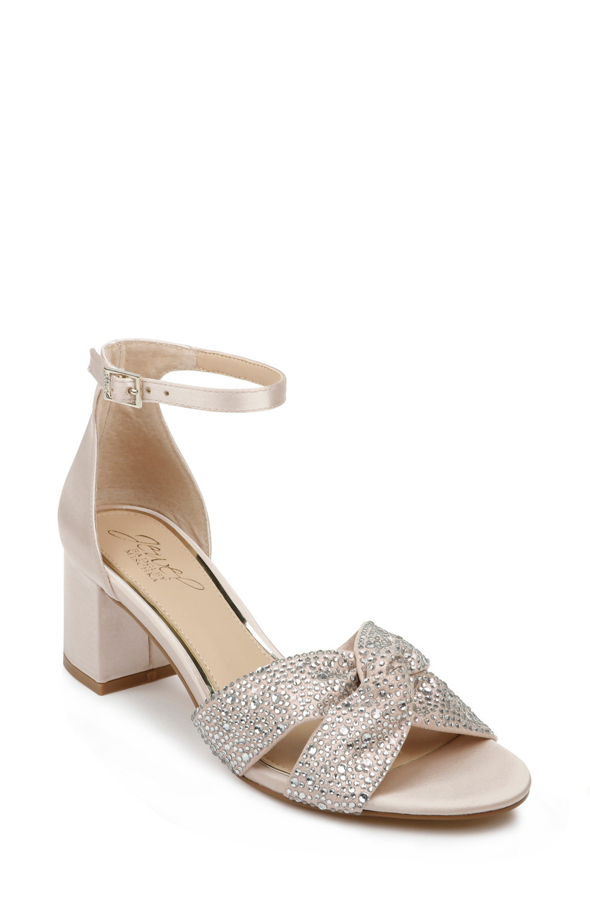 badgley mischka silver heels