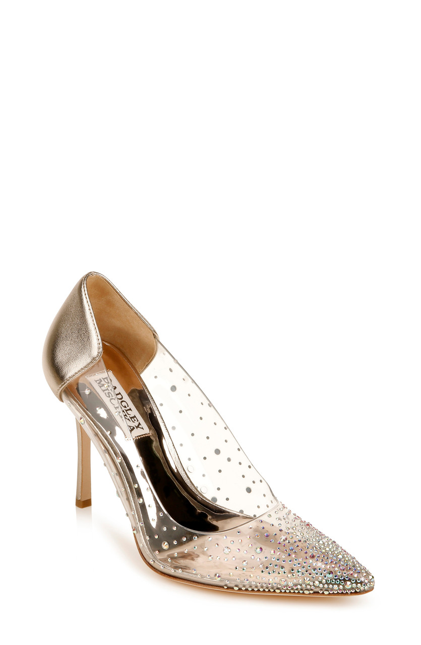 badgley mischka green shoes