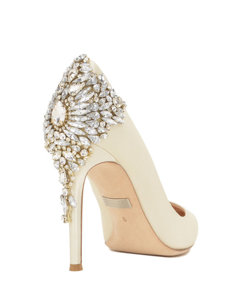 ivory badgley mischka bridal shoes