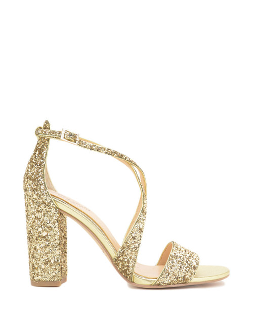 cook block heel glitter sandal jewel badgley mischka