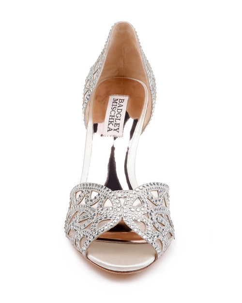 badgley mischka harris peep toe pump