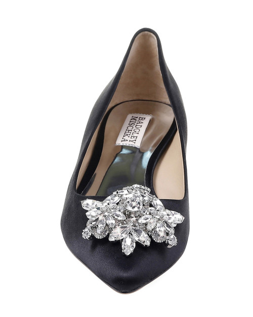 badgley mischka vail embellished kitten heel