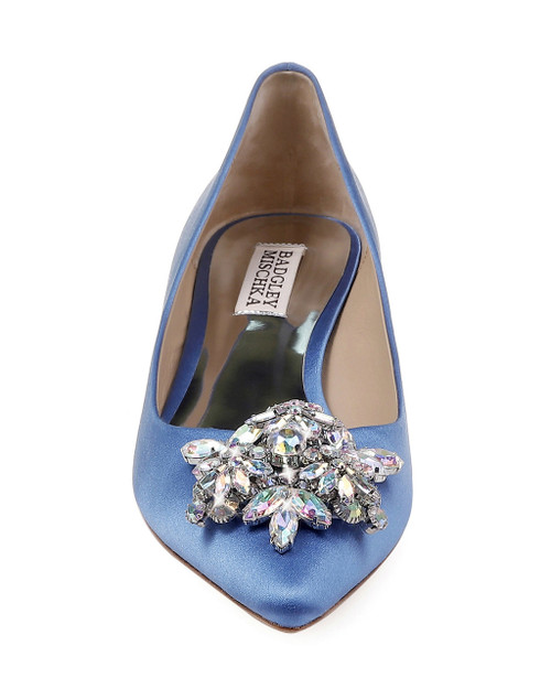 badgley mischka vail embellished kitten heel