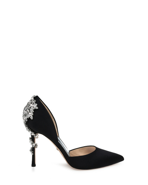 badgley mischka black evening shoes