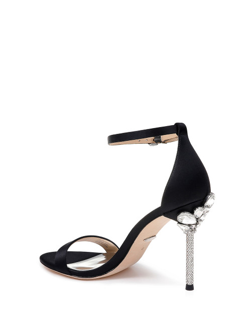 badgley mischka vicia crystal embellished heel sandal