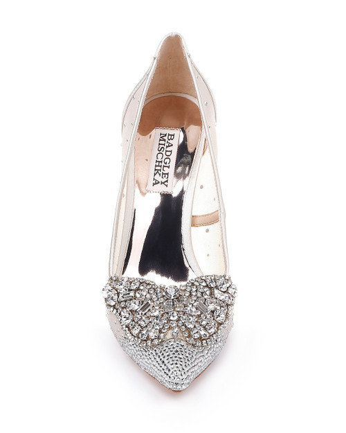 quintana mesh embellished pumps