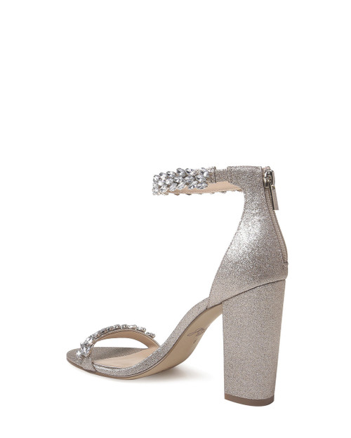 jewel by badgley mischka mayra embellished ankle strap sandal