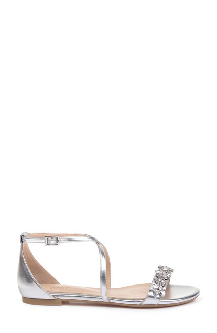 tessy embellished sandal champagne