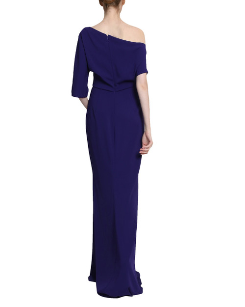 badgley mischka off the shoulder gown