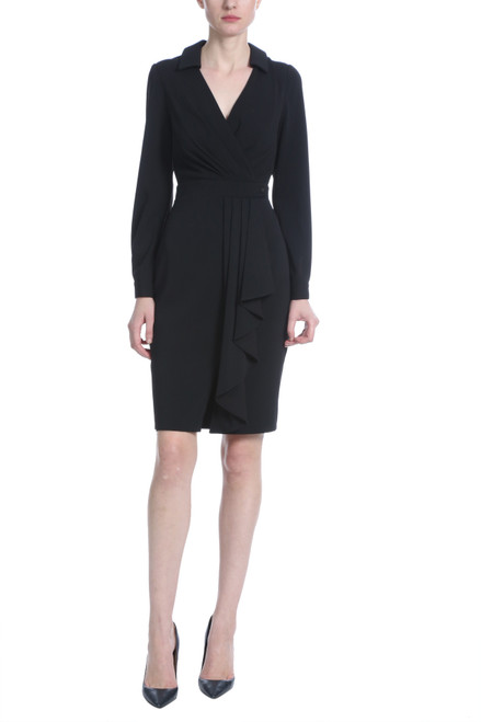 badgley mischka long sleeve dress