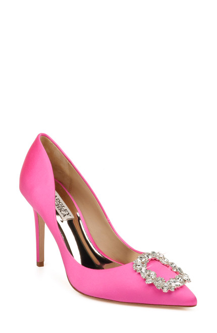 pink designer pumps