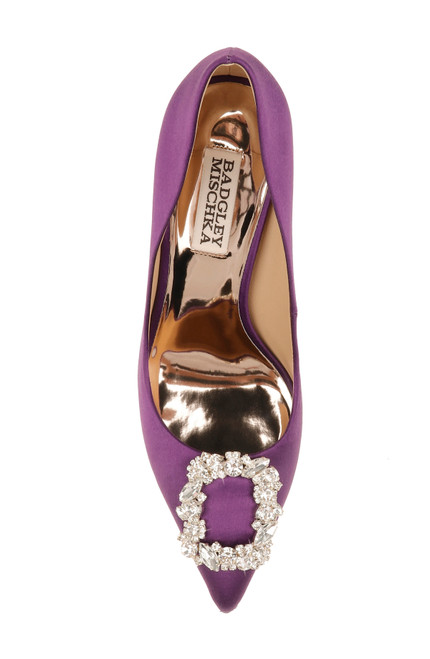 badgley mischka purple shoes