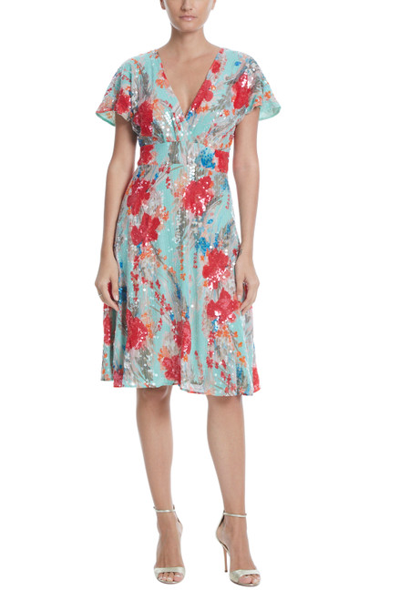 badgley mischka floral dress