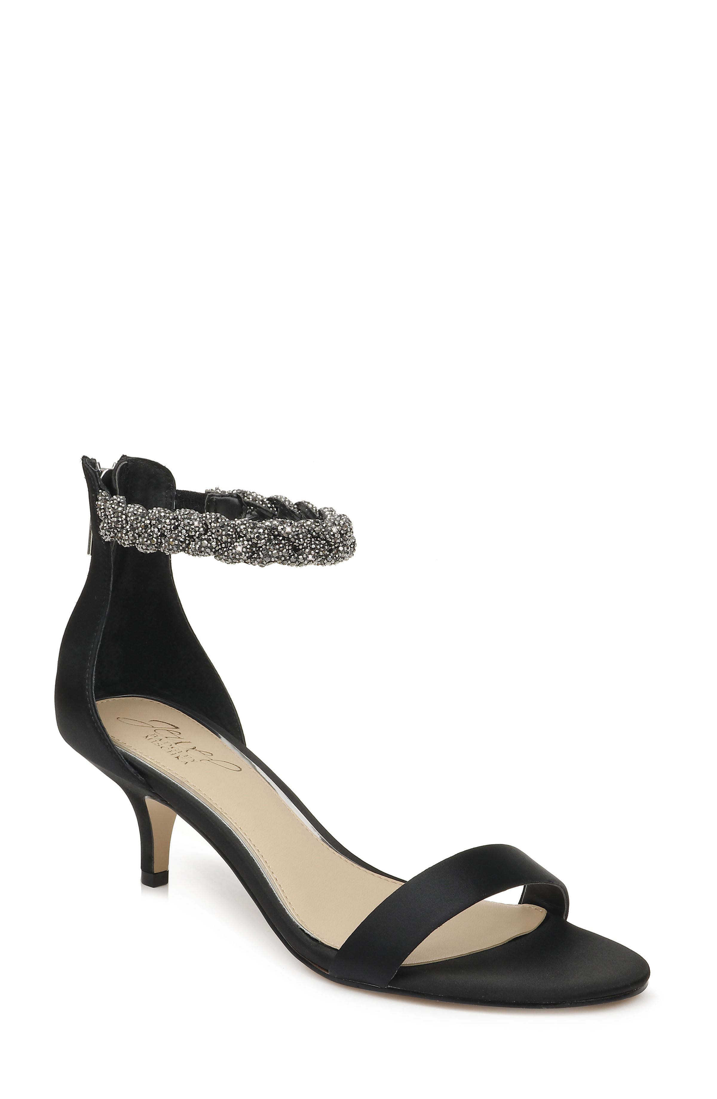 badgley mischka t strap heel