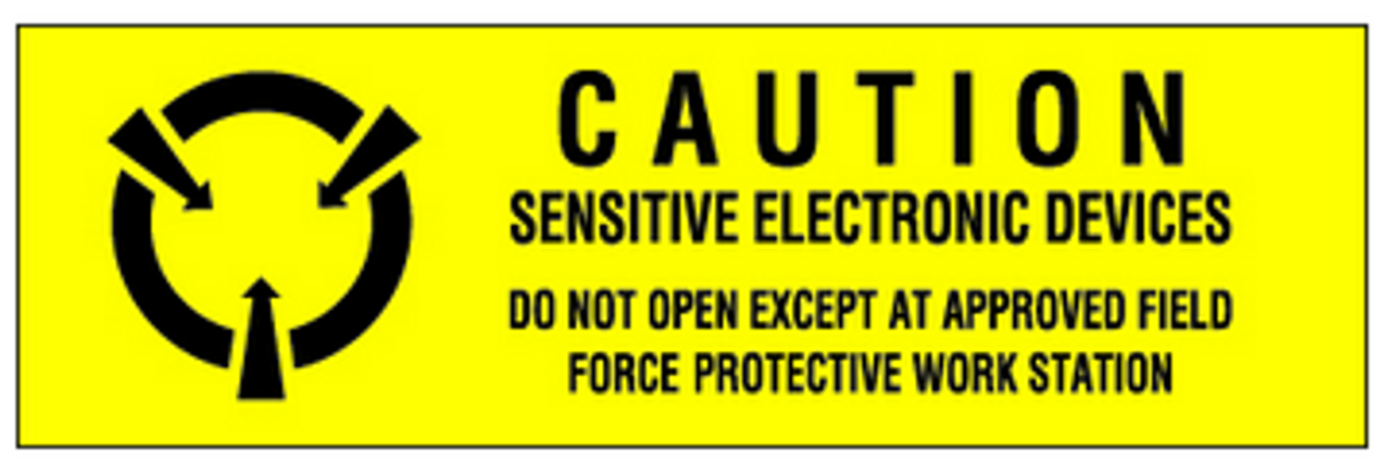 "Sensitive Electronic Devices" Labels