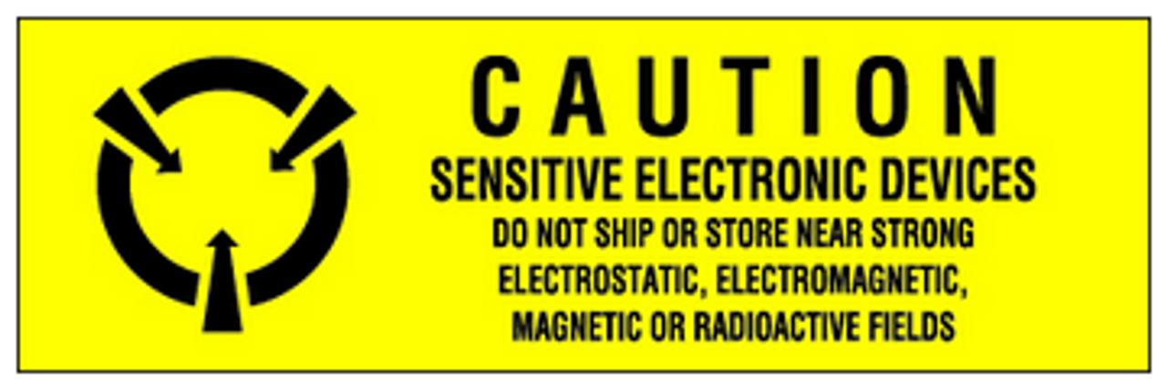 "Sensitive Electronic Devices" Labels