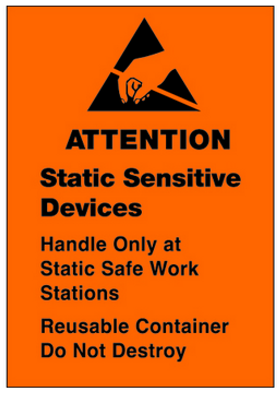 Static Sensitive Devices Labels