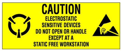 "Electrostatic Sensitive Devices" Labels