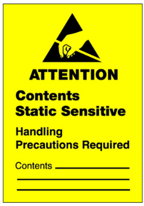 "Contents Static Sensitive" Labels
