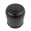 4.25" Matte Black Center Cap - Open End With Plug