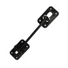 6" Straight Entry Door Holder - Black - Plastic