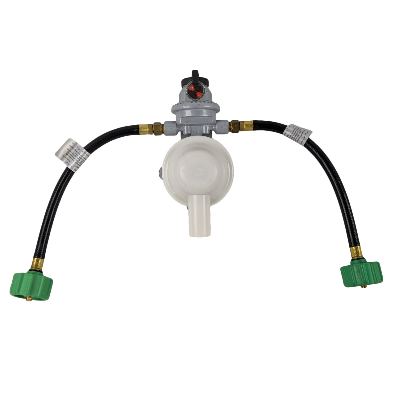 Dual LP Tank Auto Changeover Regulator - With 12" Hoses