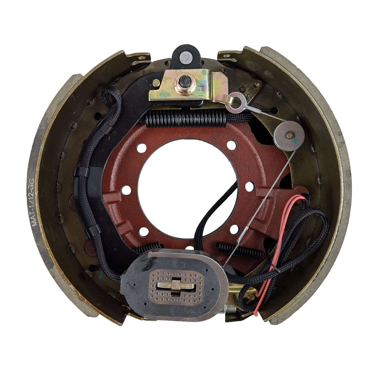 12 1/4" x 5" Electric Brake Assembly Left - 7 Hole - Self-Adjusting - 12K - 16K