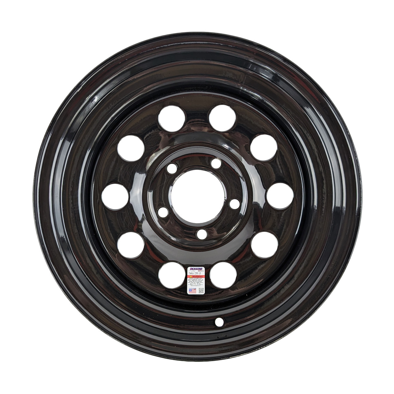 Dexstar 15 x 6 Steel Wheel Black Modular 5 x 4.5