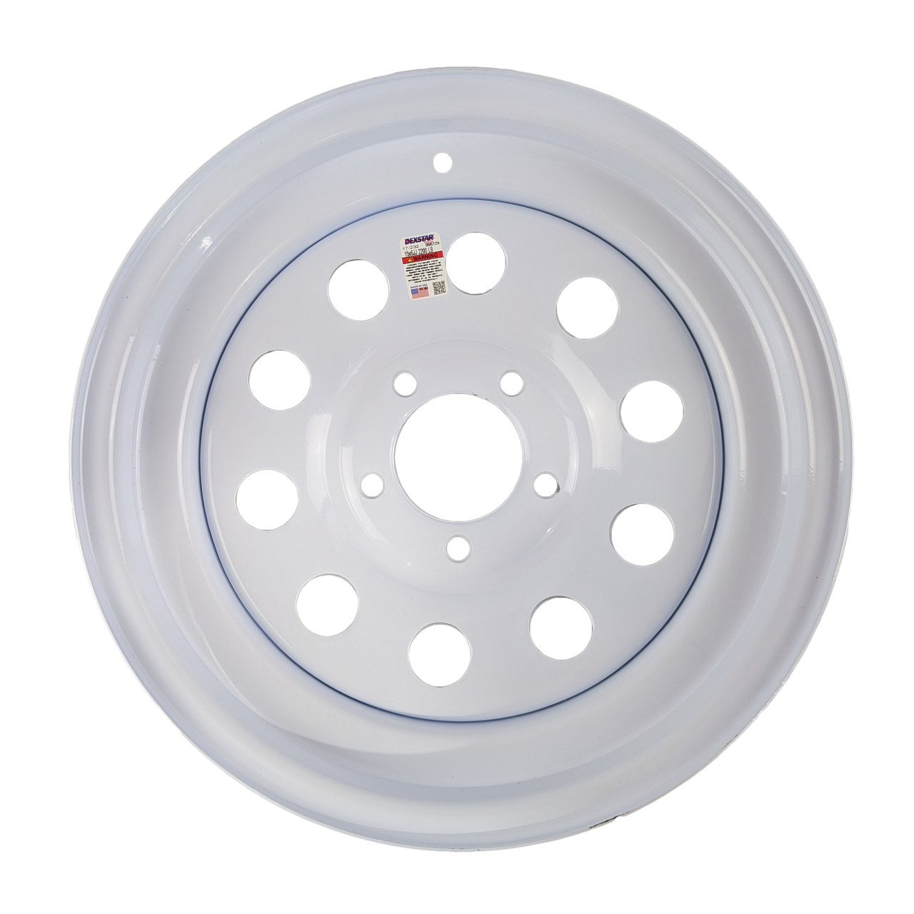 15 x 6 Steel Wheel White Modular 5 x 4.5