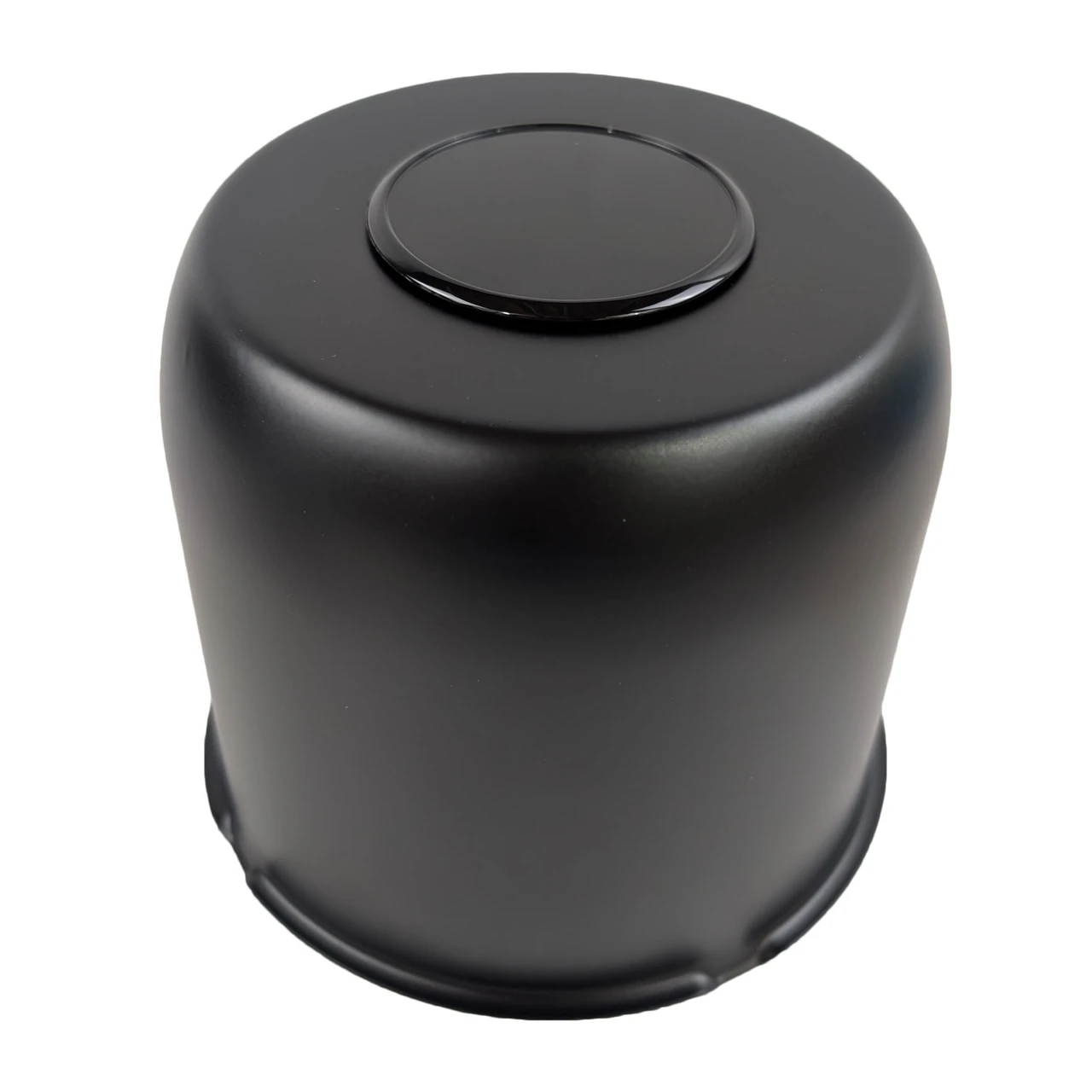 4.88" Matte Black Center Cap - Open End With Plug