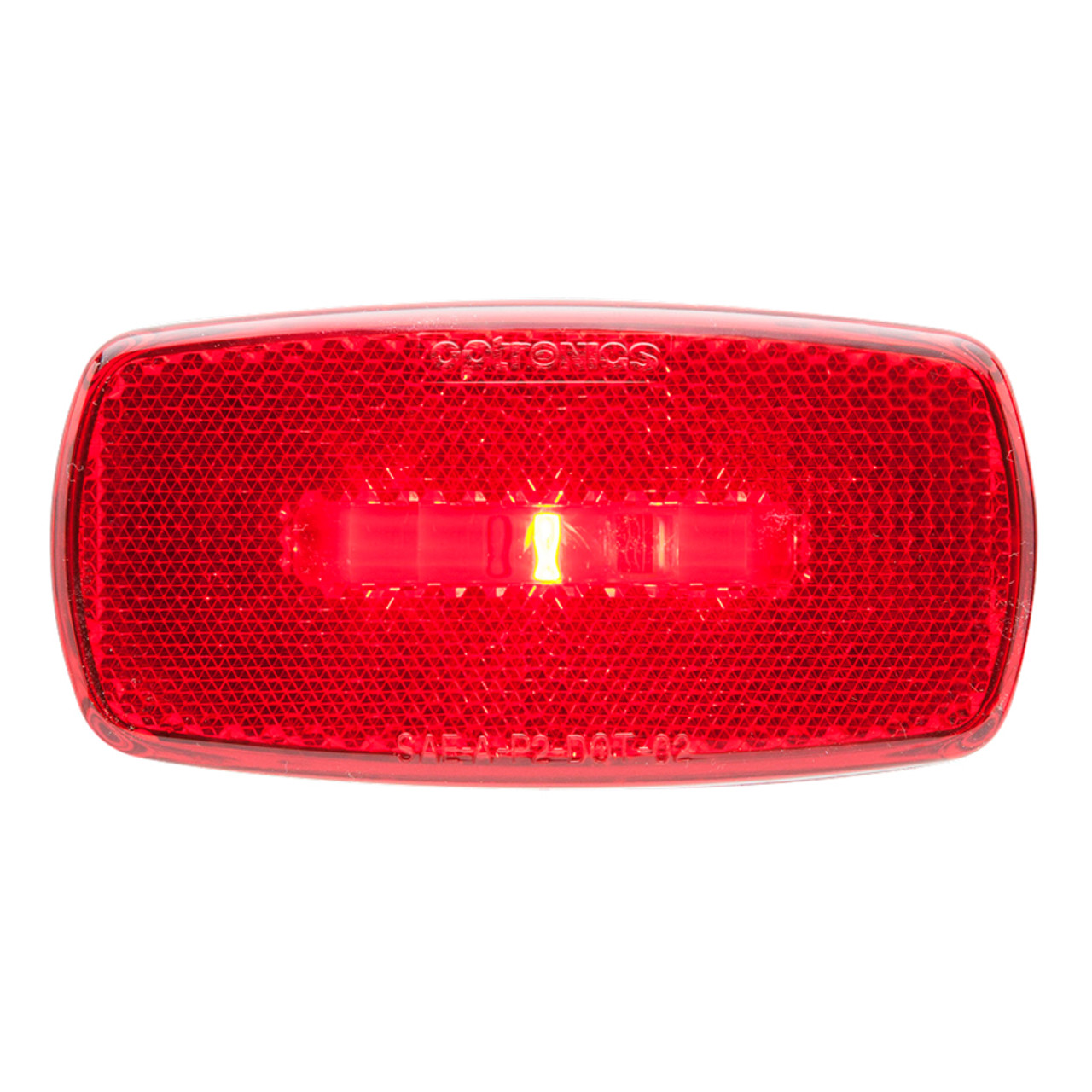 Optronics 4" x 2" Red Clearance Marker Light 1 Diode - LED