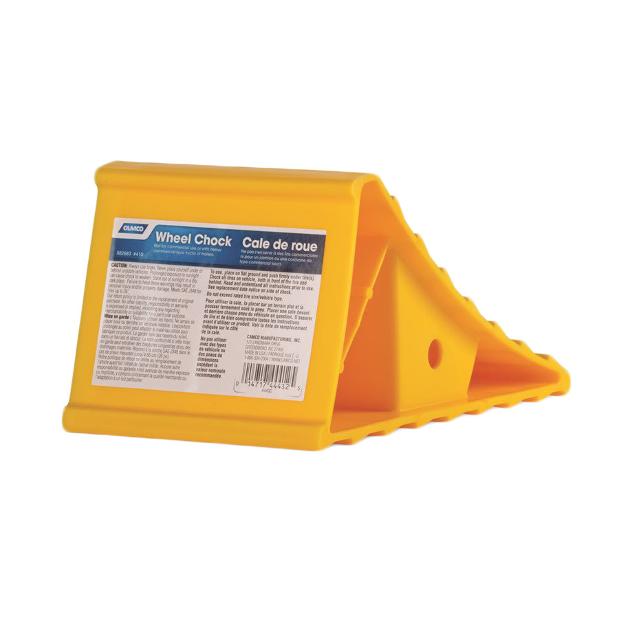 Camco Plastic Wheel Chock - Yellow