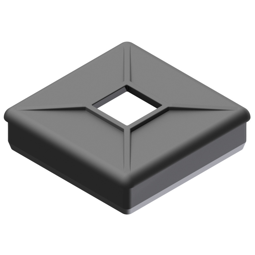 B&B 4" Rubber Bumper Plug Cap Without Tabs Black Apex Trailer Supply