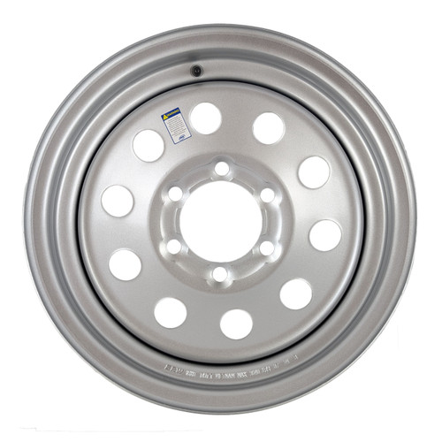 16 x 6 Steel Wheel Silver Modular 6 x 5.5 - 3640lbs