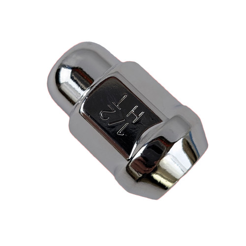 Chrome 1/2-20 Solid Acorn Lug Nut - 3/4" Hex