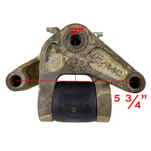 5 3/4" Double Eye Leaf Spring Equalizer for 1 3/4" Springs - Heavy Duty