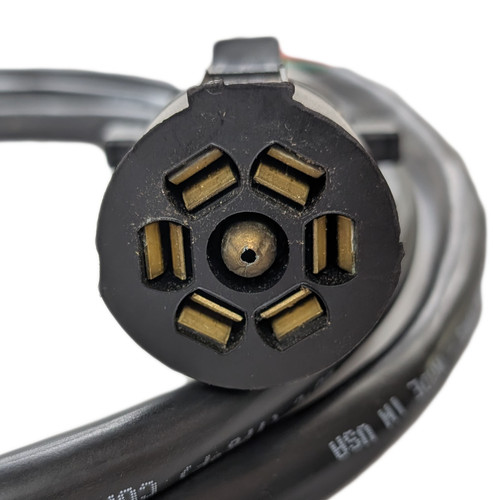 7 Way RV Blade 8' Trailer Cord w/ Plug Pigtail