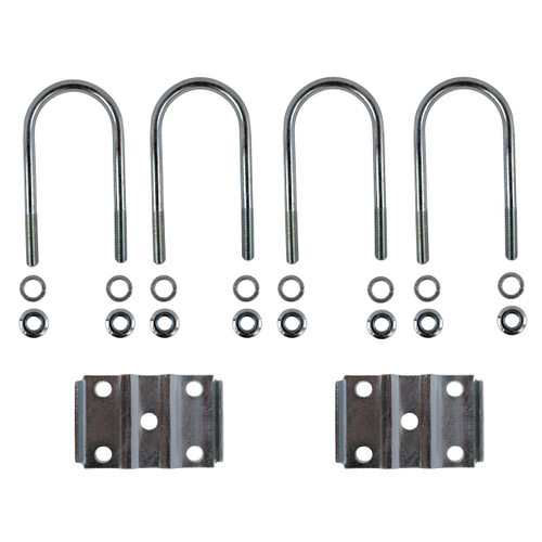 3" Round U Bolt Kit - 1/2" - Zinc