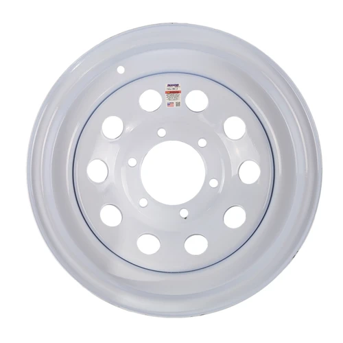 Dexstar 15 x 6 Steel Wheel White Modular 6 x 5.5