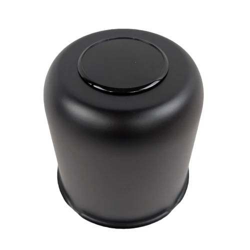 4.25" Matte Black Center Cap - Open End With Plug