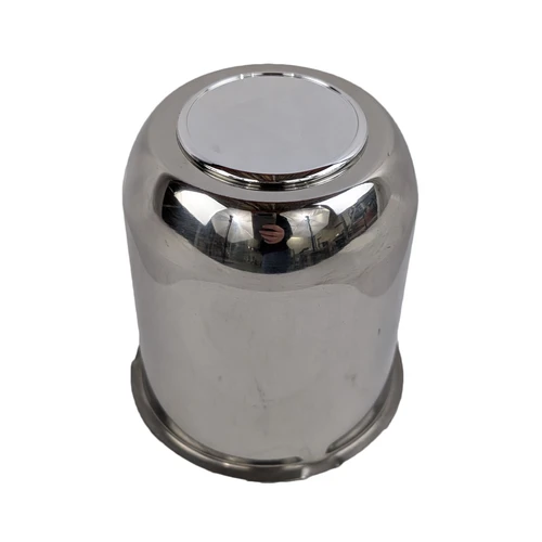 3.75" Stainless Steel Center Cap - Open End With Plug