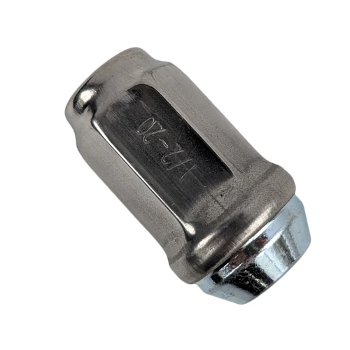 1/2-20 Acorn Lug Nut - Stainless Capped - 1.66" Long